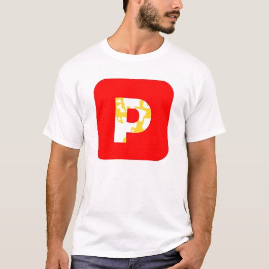 Buchstabe P T-Shirt (Vorderseite)
