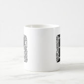 Buchstabe P Vintage Knotentonografie Kaffeetasse (Mittel)