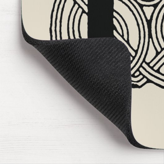 Buchstabe P Vintage Knotentonografie Mousepad (Ecke)