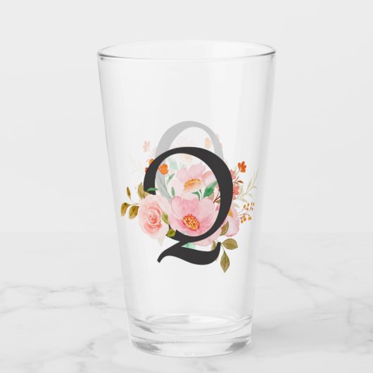 Buchstabe Q Glas (Vorderseite)