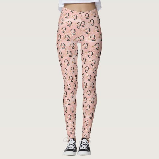 Buchstabe Q Leggings (Vorderseite)