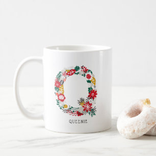 Buchstabe Q   Monogramm-I-Tasse für den Blasenbrie Kaffeetasse