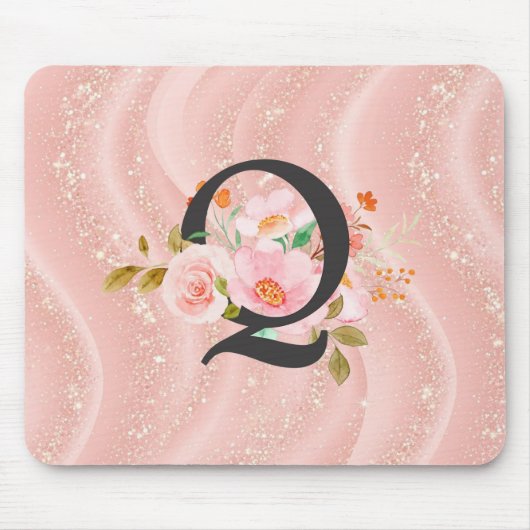 Buchstabe Q Mousepad (Vorne)