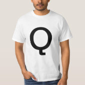 Buchstabe Q T-Shirt (Vorderseite)