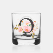 Buchstabe Q Whiskyglas (Rückseite)