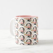 Buchstabe Q Zweifarbige Tasse (Vorderseite Links)
