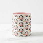 Buchstabe Q Zweifarbige Tasse (Mittel)