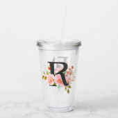 Buchstabe R Acryltrinkbecher (Rückseite)