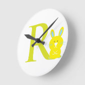 Buchstabe R Anfangszeit Runde Wanduhr (Winkel)