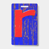 Buchstabe r ausweis (Rückseite)