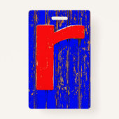 Buchstabe r ausweis (Rückseite)