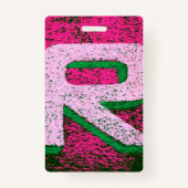 Buchstabe r ausweis (Rückseite)