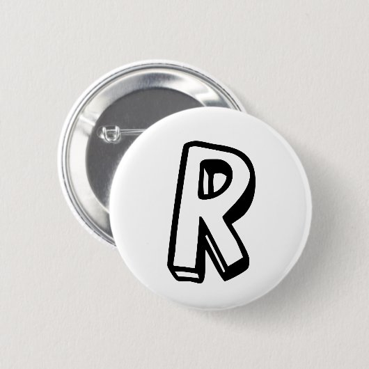 Buchstabe R Button (Vorne & Hinten)