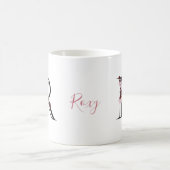 Buchstabe R, Cherry Blossom | Monogramm-Skriptname Kaffeetasse (Mittel)