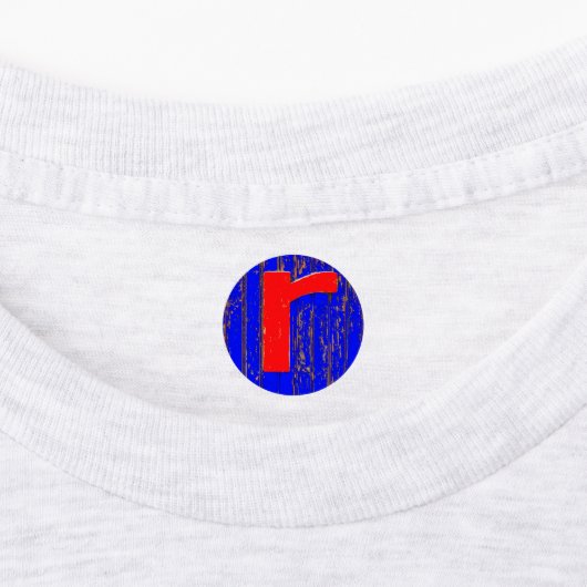 Buchstabe r etiketten (Befestigt)