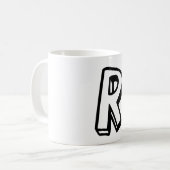 Buchstabe R Kaffeetasse (Vorderseite Links)