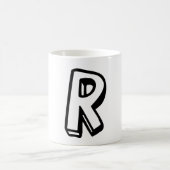 Buchstabe R Kaffeetasse (Mittel)