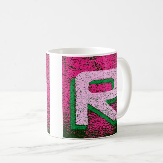 Buchstabe r kaffeetasse (VorderseiteRechts)