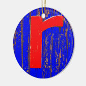 Buchstabe r keramik ornament (Links)