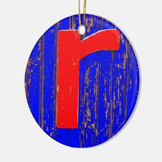 Buchstabe r keramik ornament (Links)