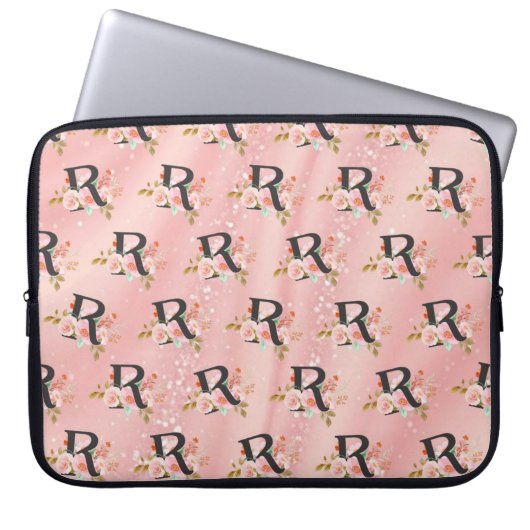 Buchstabe R Laptopschutzhülle (Vorderseite)
