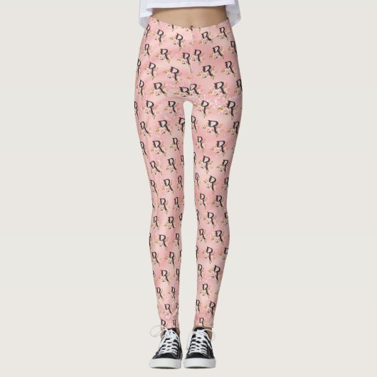 Buchstabe R Leggings (Vorderseite)
