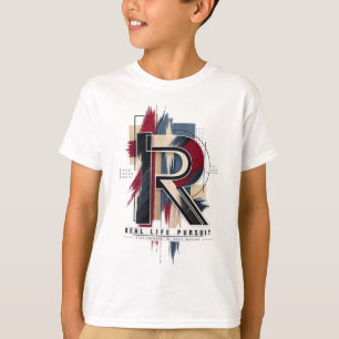 Buchstabe R – Minimalistisches modernes Typografie T-Shirt