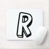Buchstabe R Mousepad (Mit Mouse)