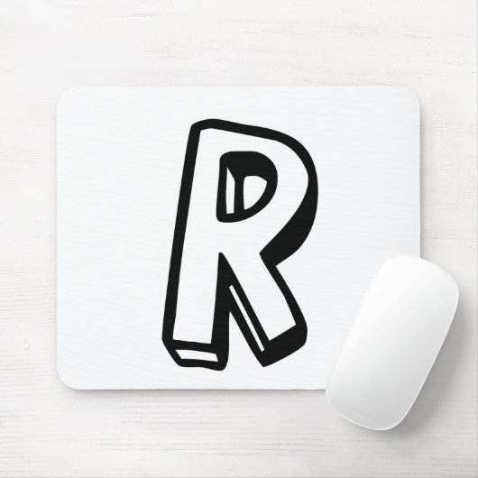 Buchstabe R Mousepad (Mit Mouse)