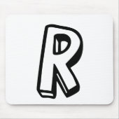 Buchstabe R Mousepad (Vorne)