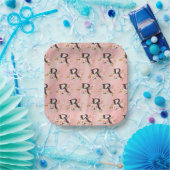 Buchstabe R Pappteller (Party)