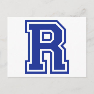 Buchstabe R Postkarte