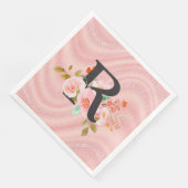 Buchstabe R Serviette (Ecke)