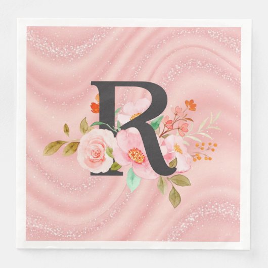 Buchstabe R Serviette (Vorderseite)