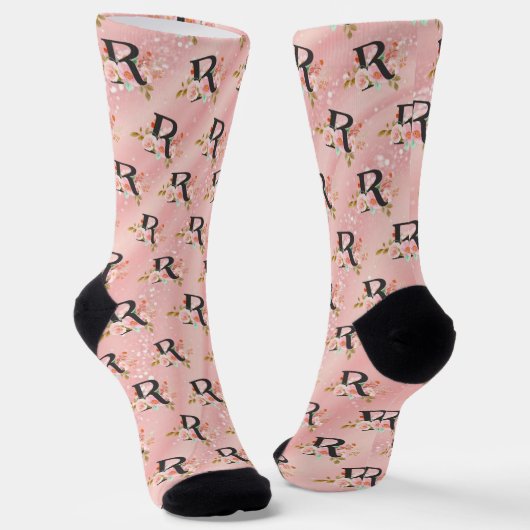 Buchstabe R Socken (Gewinkelt)