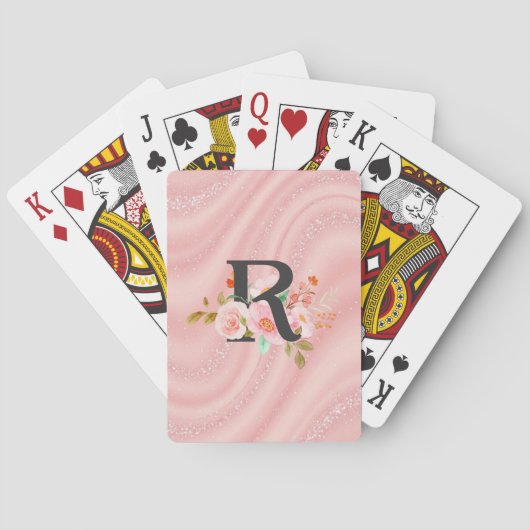 Buchstabe R Spielkarten (Rückseite)