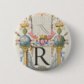 Buchstabe R von Mira Calligraphiae Monumenta Button (Vorderseite)
