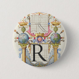 Buchstabe R von Mira Calligraphiae Monumenta Button