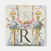 Buchstabe R von Mira Calligraphiae Monumenta Magnet (Vorne)