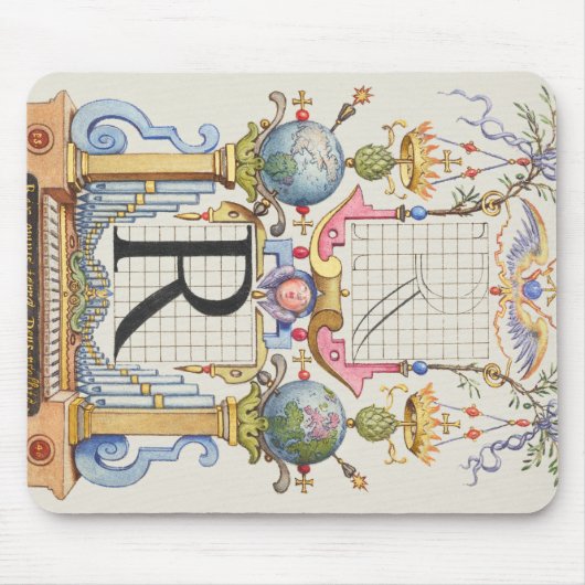 Buchstabe R von Mira Calligraphiae Monumenta Mousepad (Vorne)