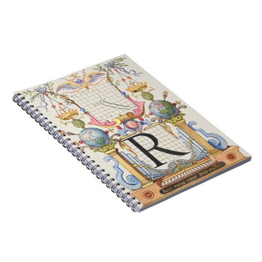 Buchstabe R von Mira Calligraphiae Monumenta Notizblock (Rechte Seite)