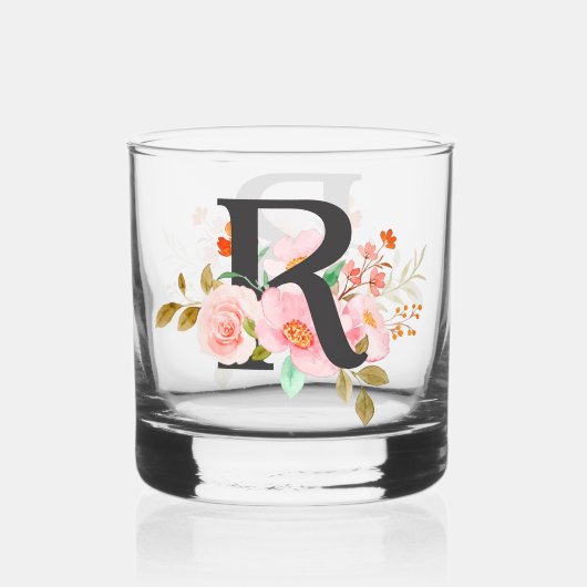 Buchstabe R Whiskyglas (Vorderseite)