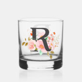 Buchstabe R Whiskyglas (Rückseite)