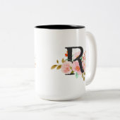 Buchstabe R Zweifarbige Tasse (VorderseiteRechts)