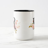 Buchstabe R Zweifarbige Tasse (Mittel)