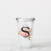 Buchstabe S Acryltrinkbecher (Rückseite)