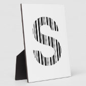 BUCHSTABE S BAR CODE Erstes Anfangsbarcode-Muster Fotoplatte (Seite)