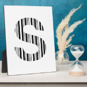 BUCHSTABE S BAR CODE Erstes Anfangsbarcode-Muster Fotoplatte (Seite)