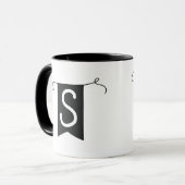 Buchstabe „S“ Becher Tasse (Vorderseite Links)