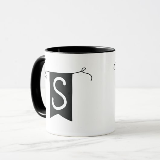 Buchstabe „S“ Becher  Tasse (Vorderseite Links)